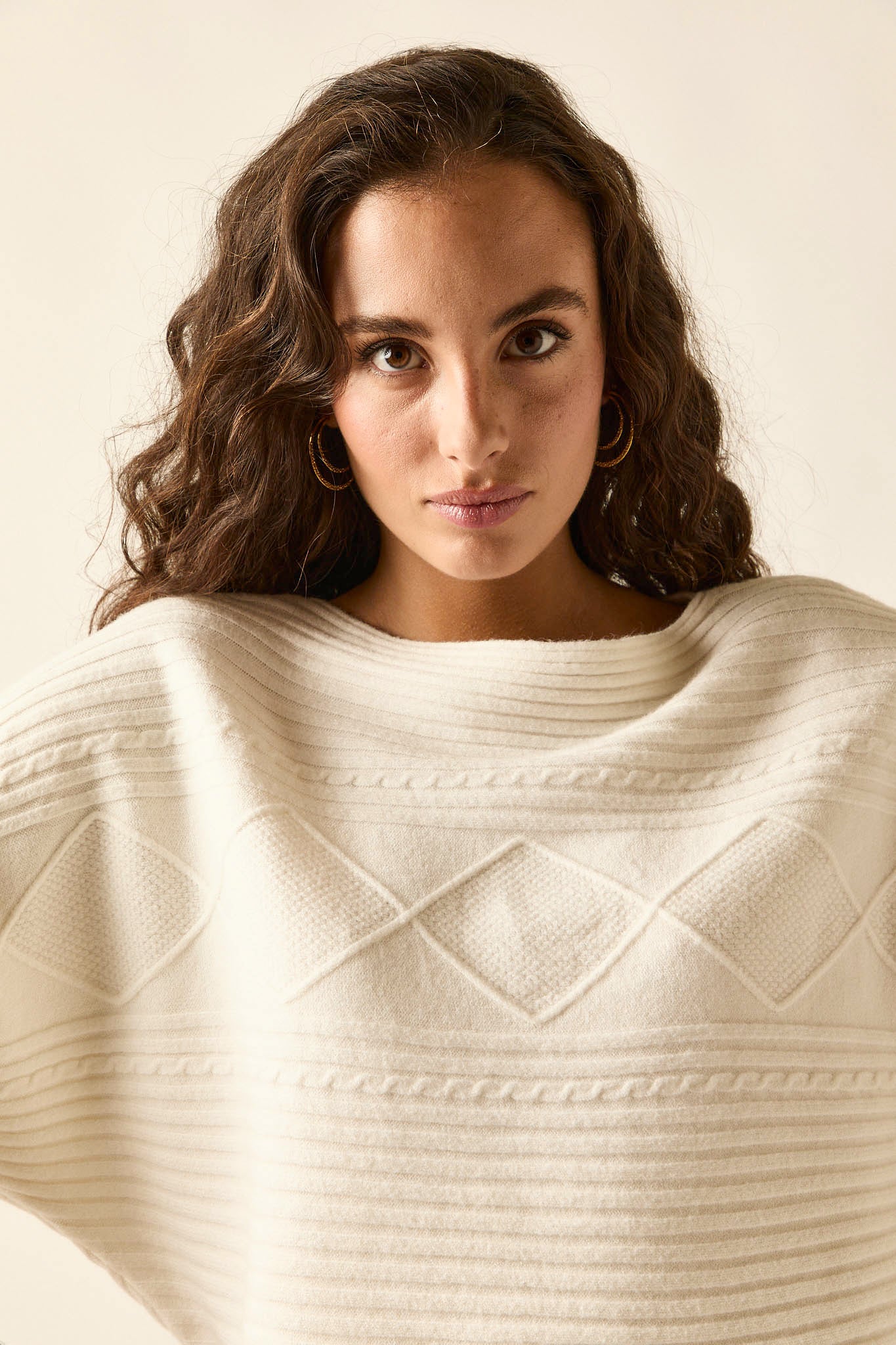 Jersey rayas horizontales crema - Imagen 2