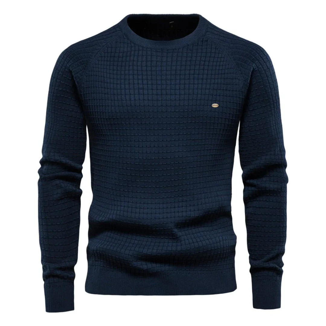 Jersey De Punto De Manga Larga Para Hombre | Cuello Redondo - Imagen 2