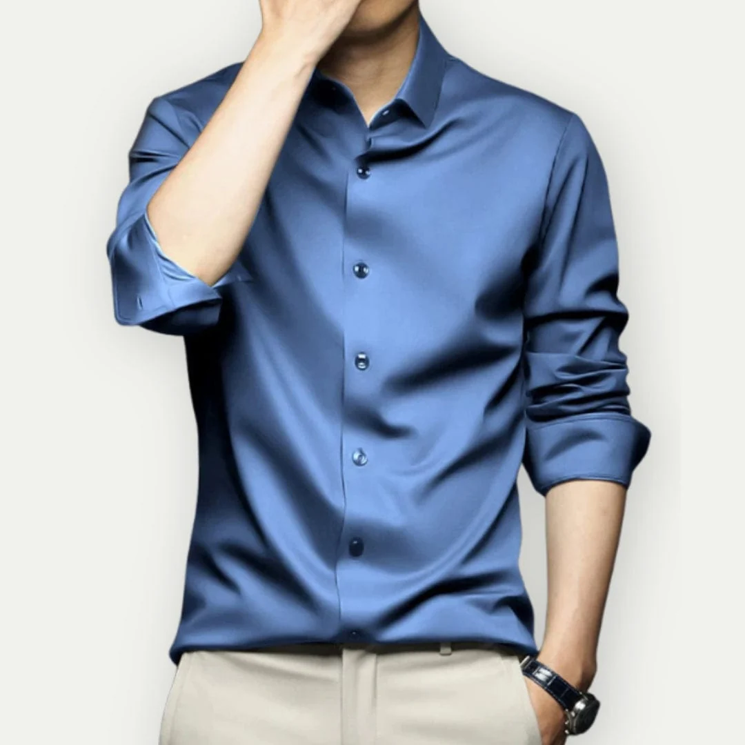 Camisa Formal De Manga Larga Para Hombre | Con Botones - Imagen 7