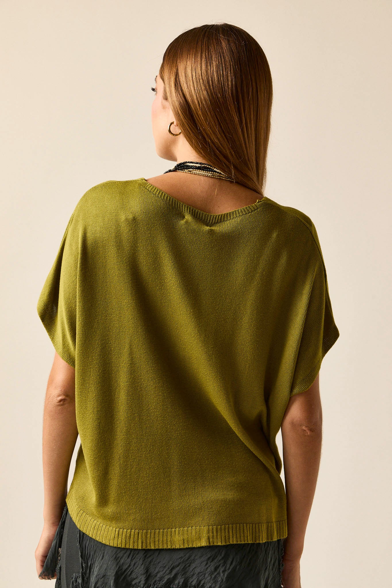 Chaqueta de punto con botones verde - Imagen 6