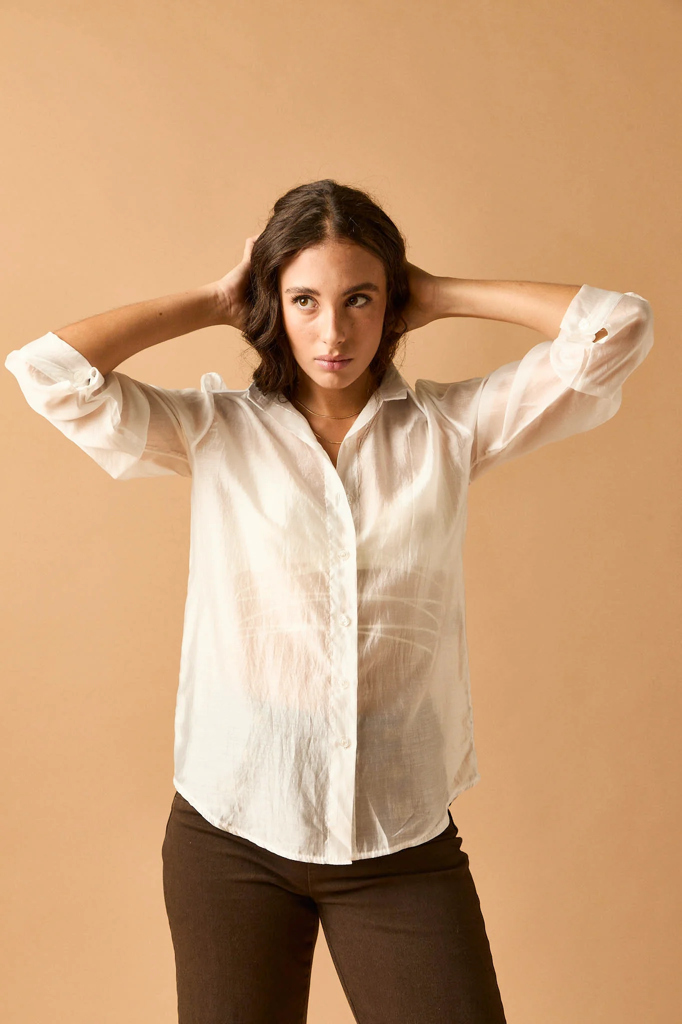 Camisa fina blanca - Imagen 5
