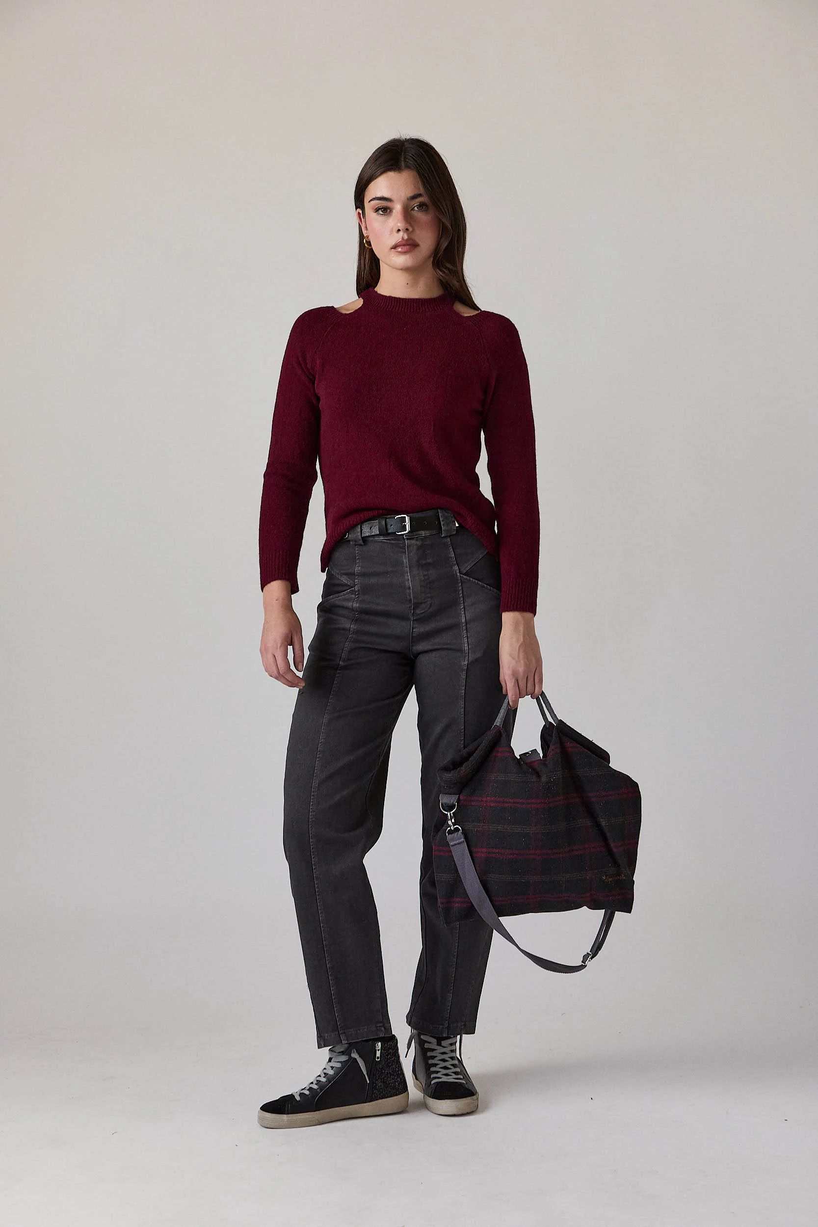 Jersey cut out vino - Imagen 3