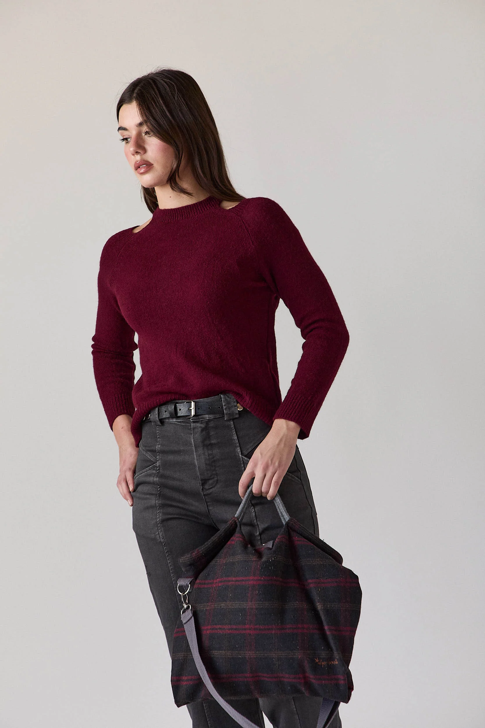 Jersey cut out vino - Imagen 6