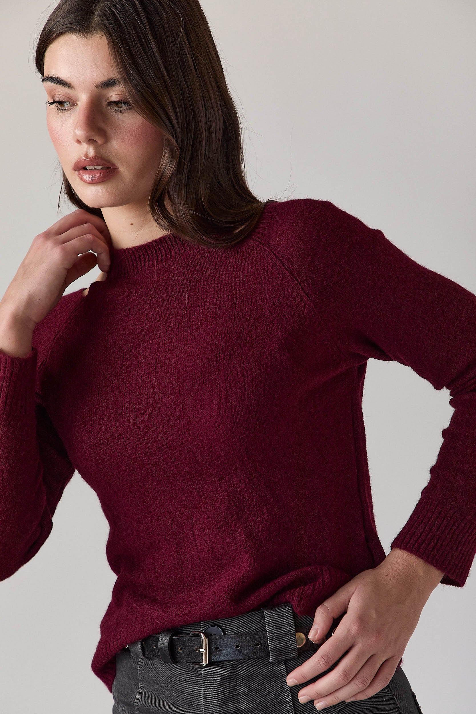 Jersey cut out vino - Imagen 2