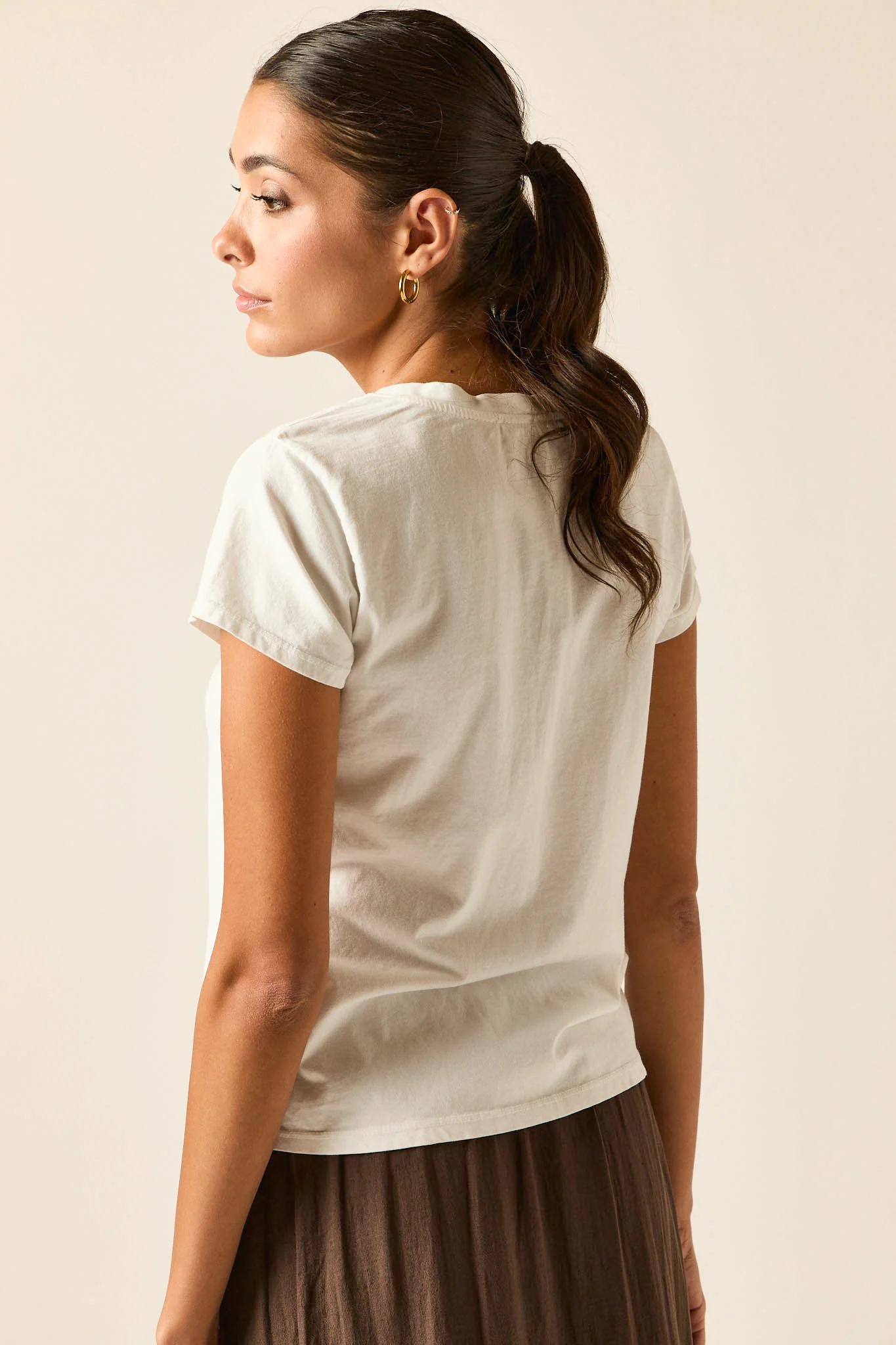 Camiseta manga corta flamencos blanco - Imagen 5