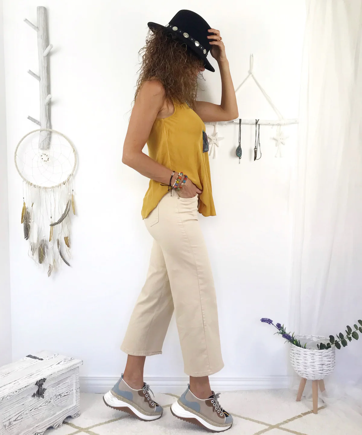 Pantalón pirata campana - Imagen 3