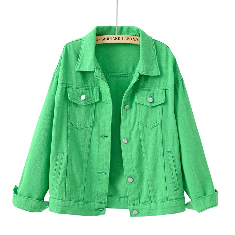 Chaqueta Corta Con Botones Para Mujer | Bolsillo En El Pecho - Imagen 6