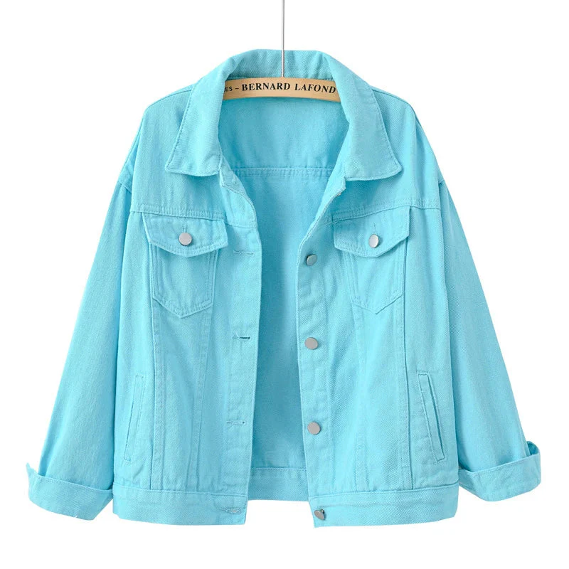 Chaqueta Corta Con Botones Para Mujer | Bolsillo En El Pecho - Imagen 4