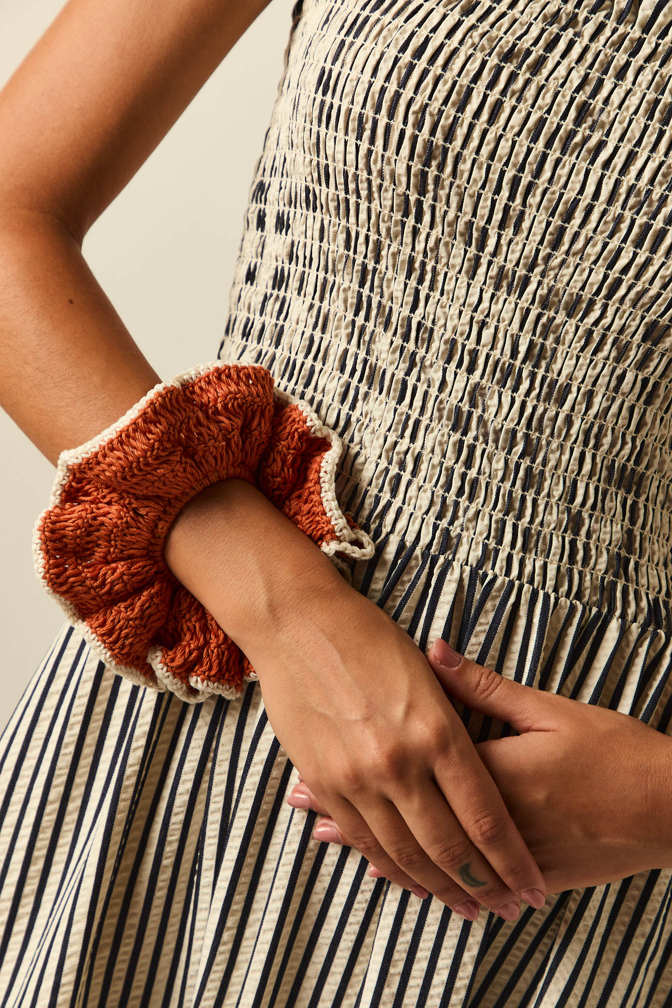 Coletero crochet teja