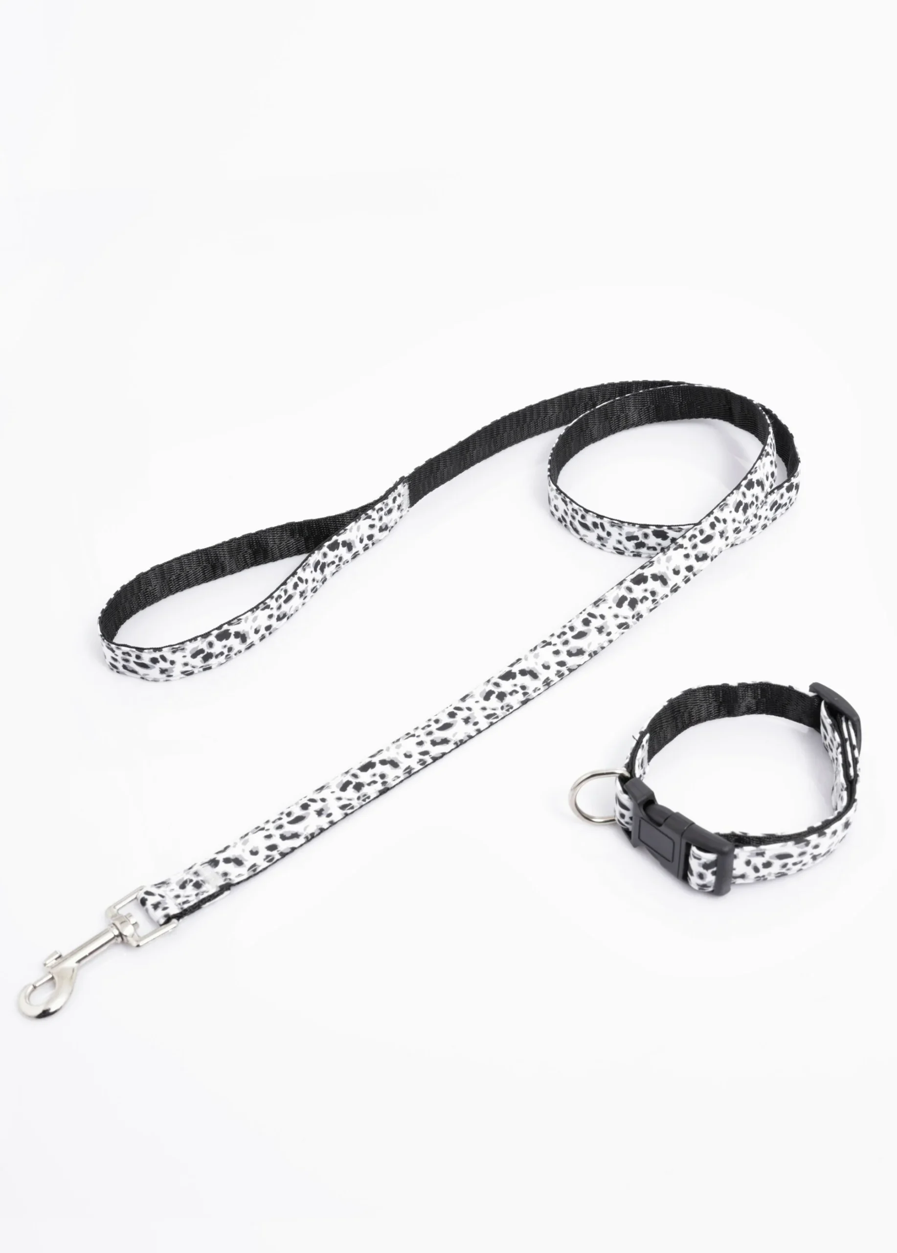 Collar y correa para perro con estampado de leopardo - Imagen 2