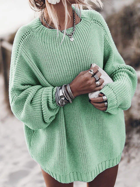 Jersey De Punto Sobredimensionado Para Mujer | Mangas Largas - Imagen 5