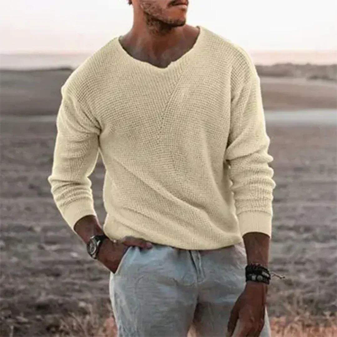 Jersey Cálido De Punto Para Hombre | Informal
